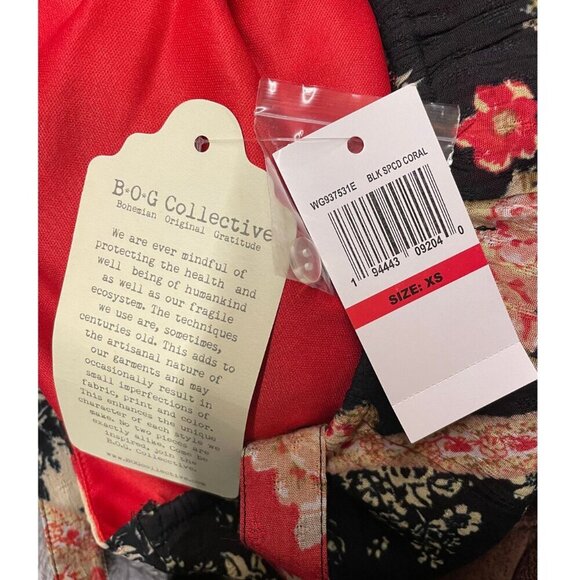 Collective Anthem of the Sun Patchwork Floral Print Sleeveless Midi Dress XS - Picture 11 of 15